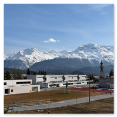 Aussicht auf Berninagruppe