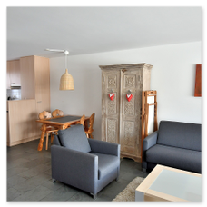 Salotto con divano letto
